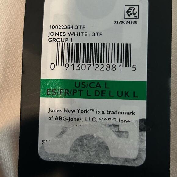 Jones New York Sweater Womens Large Cream Embellished Crew Neck Sweater NEW - Picture 7 of 10